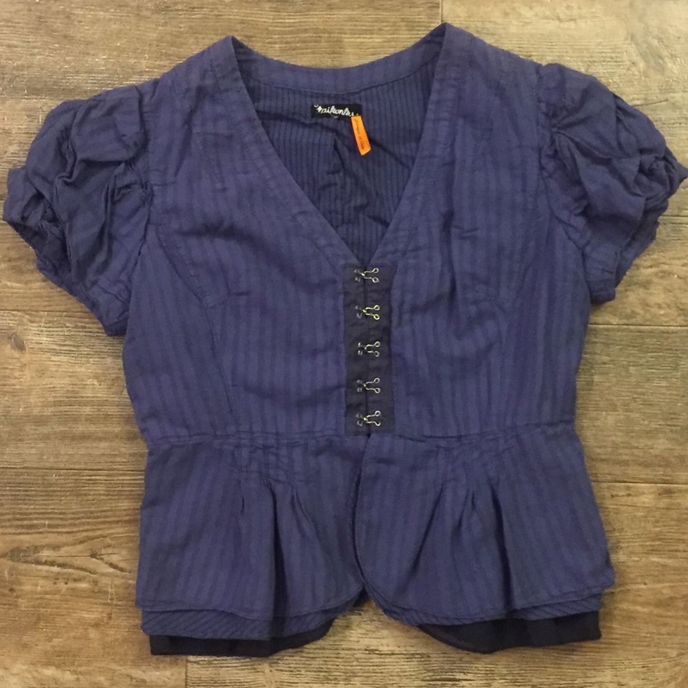 Blue striped top/jacket